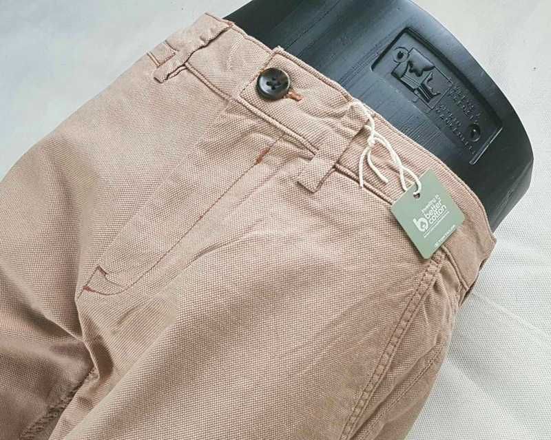 Spodnie męskie Tom Tailor -Chino Slim Regul. beżowe nowe oryg. W33/L34