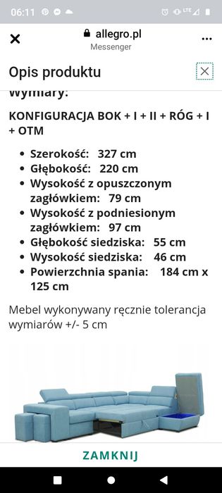 Duży Narożnik Pasitano
