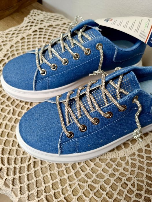 Damskie trampki na platformie buty sportowe sneakersy 37