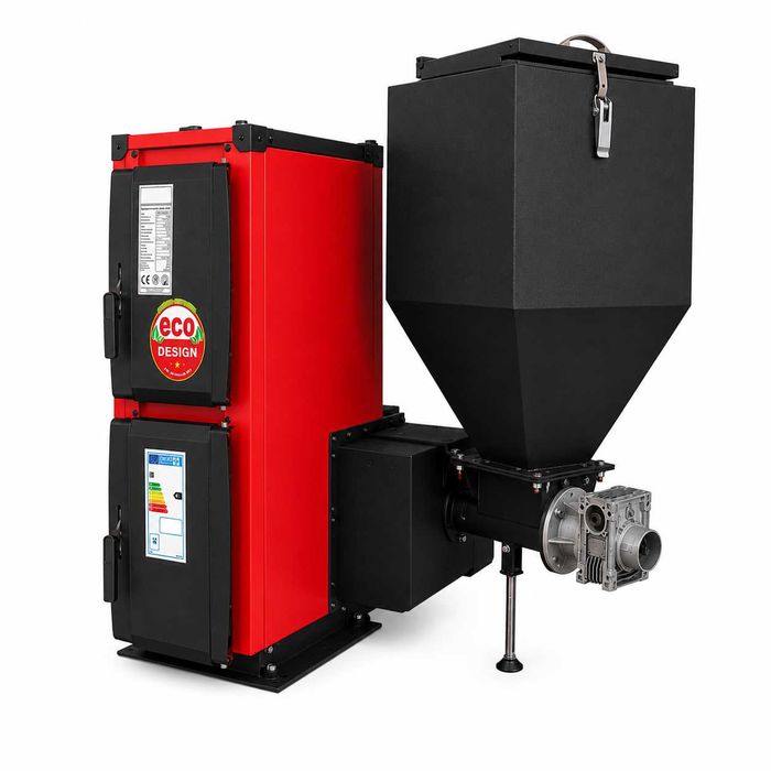 Kocioł TECHNIX PELL-EKO 12 kW – piec typu 2w1 na pellet i paliwo typu groszek