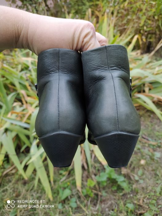 Ecco 37 ботинки демі жіночі шкіряні черевики осінні чоботи взуття ессо