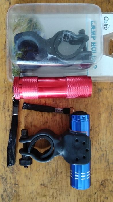 Bicicleta suporte com  lanterna