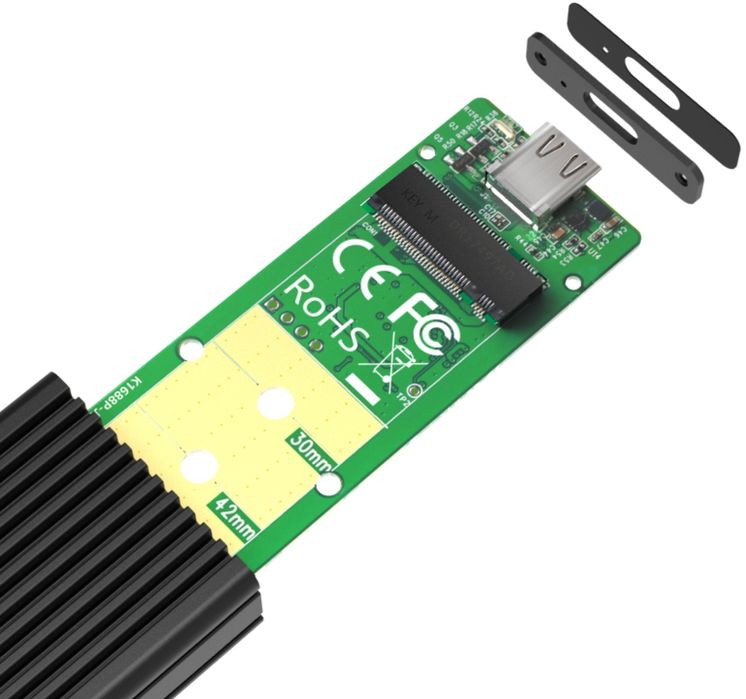 Зовнішня кишеня Maiwo для M.2 SSD NVMe (PCle) / M.2 SSD SATA - USB 3.1