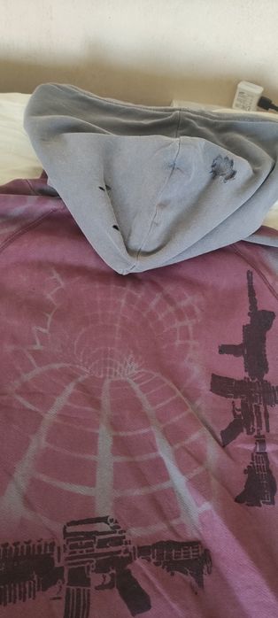 Bluza DIY handmade ręcznie wykonana kaptur hoodie spray malowana y2k