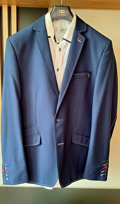 Garnitur męski granatowy