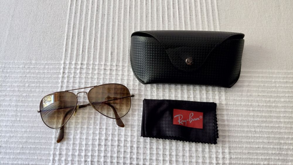Óculos de sol Ray Ban Aviator castanhos