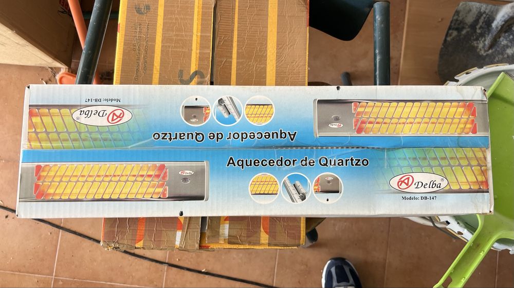 Aquecedor de quartzo de WC em estaso novo