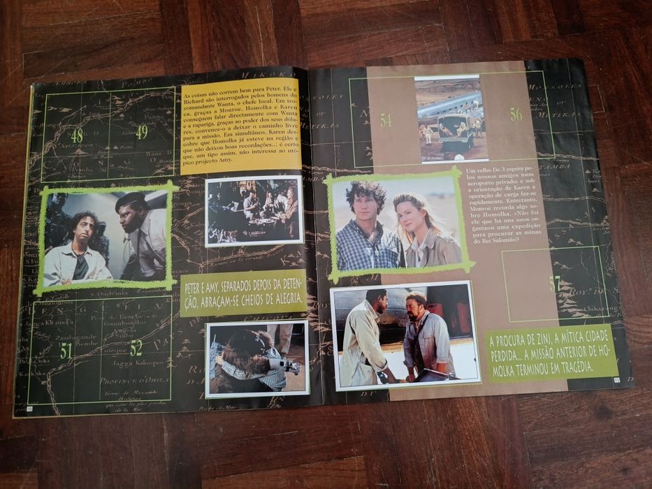 Caderneta incompleta Congo the movie da Panini