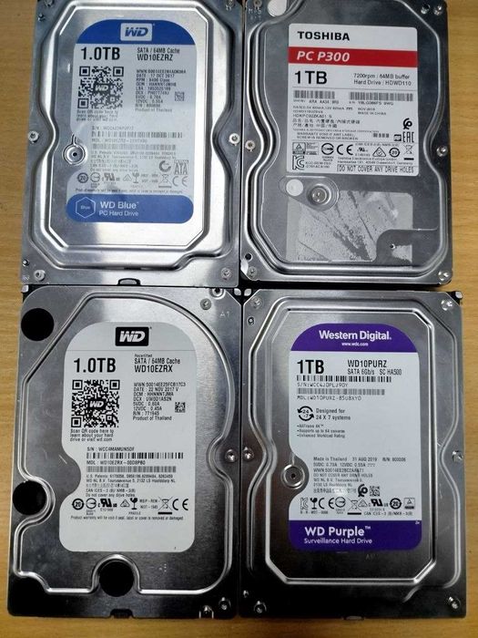 Жорсткий диск HDD 3.5" 1TB / 2TB / 4TB — WD, Toshiba, Seagate