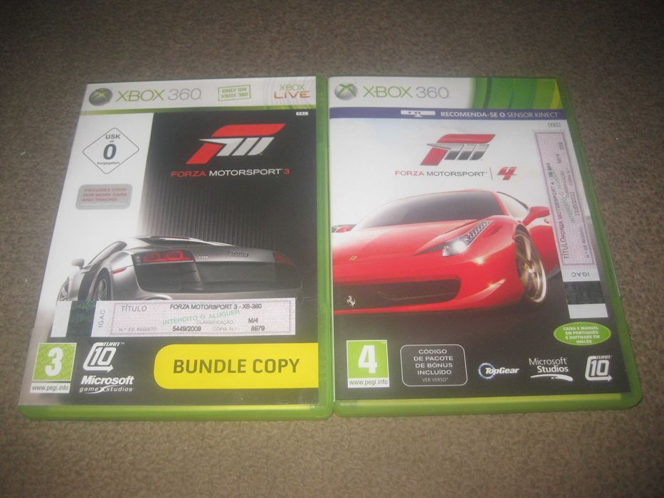2 Jogos da Saga "Forza Motorsport" para a Xbox 360/Completos!
