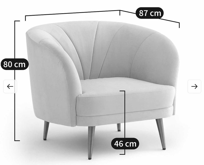 Poltrona de veludo estilo vintage da La Redoute. Armchair Pale Pink.