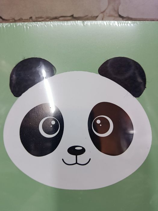 Pudełko dekoracyjne do przechowywania Panda 20x20x8 cm organizer MDF