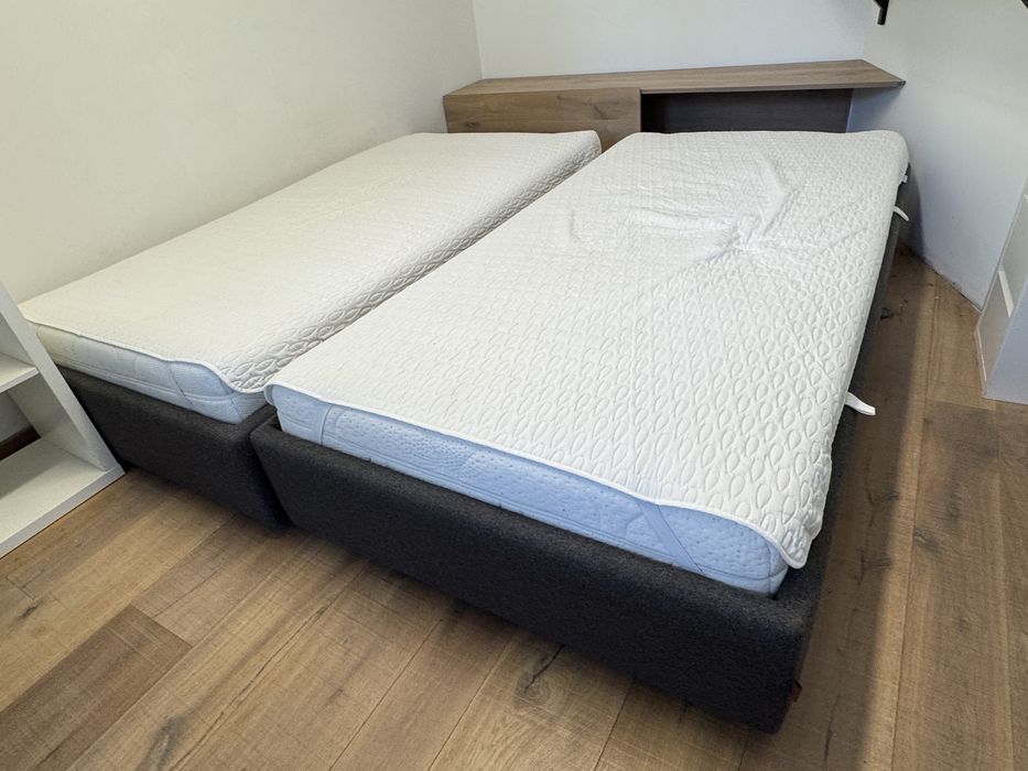 ŁÓŻKO NAP POJEDYNCZE 100x200 cm z materacem i stelarzem (dwie sztuki)
