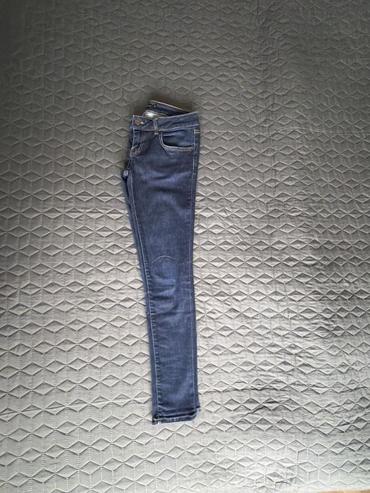 jeansy spodnie damskie 36 Zara denim granat