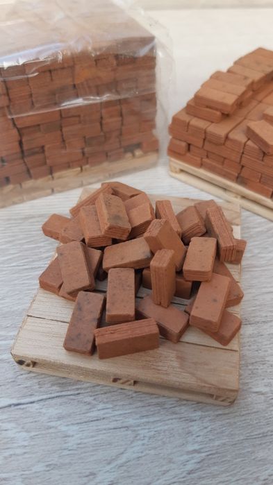 Міні цеглини для виготовлення мініатюр та діорам