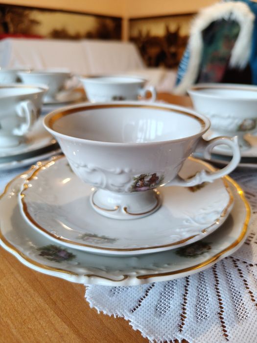 Zestaw kawowy Fryderyka, porcelana Wałbrzych