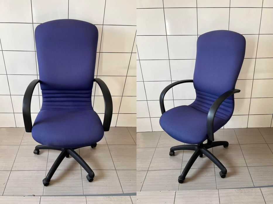 PROMO Fotel biurowy gabinetowy menadżerski prezesa granatowy sprawdź!