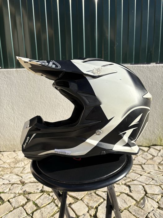 Capacete motocross enduro moto cross mota off road equipamento fato