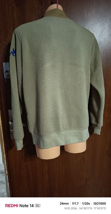 USA bluza jeździecka do stajni gruby polar baranek