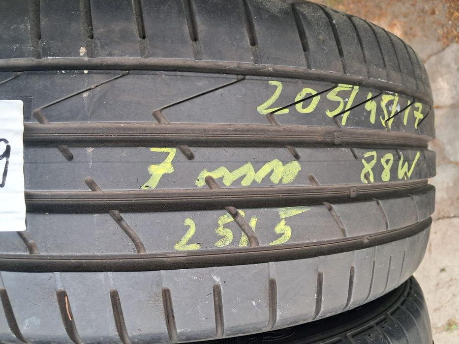 Opony letnie 205 45.17 88W run flat Hankook 7mm