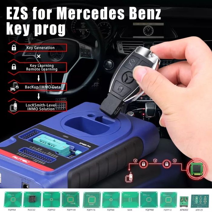 Leitor programação Chaves Autel XP400 PRO para IM508/608/608P SELADO
