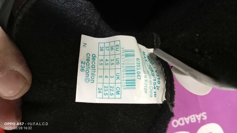 Patins em linha marca Decathlon