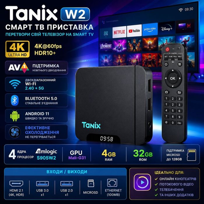 Smart TV,  приставка для телевізору !
