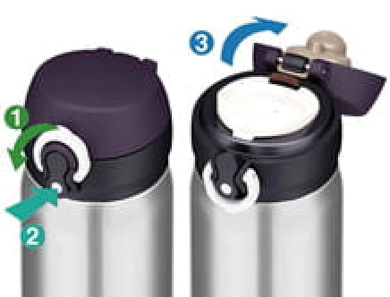 Mobilny termokubek Thermos 0,5l stal nierdzewna (termos na rower)