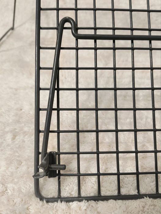 IKEA GREJIG Сталева полиця для взуття, складна, штабельована, 58x27x17