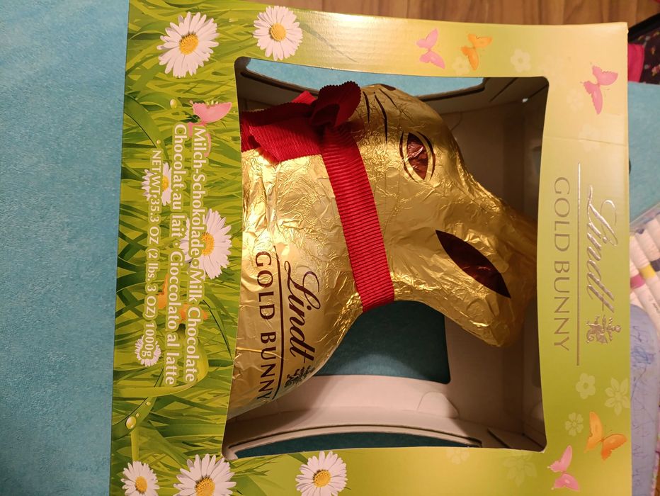 Czekoladowy Zajączek lindt GOLD bunny 1kg.