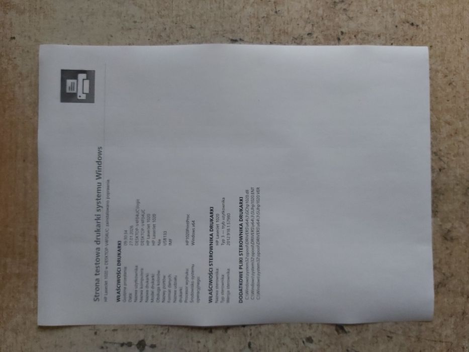 Drukarka Hp Laserjet 1020