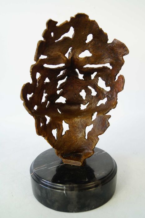 TWARZ figura z brązu rzeźba modernistyczna brąz