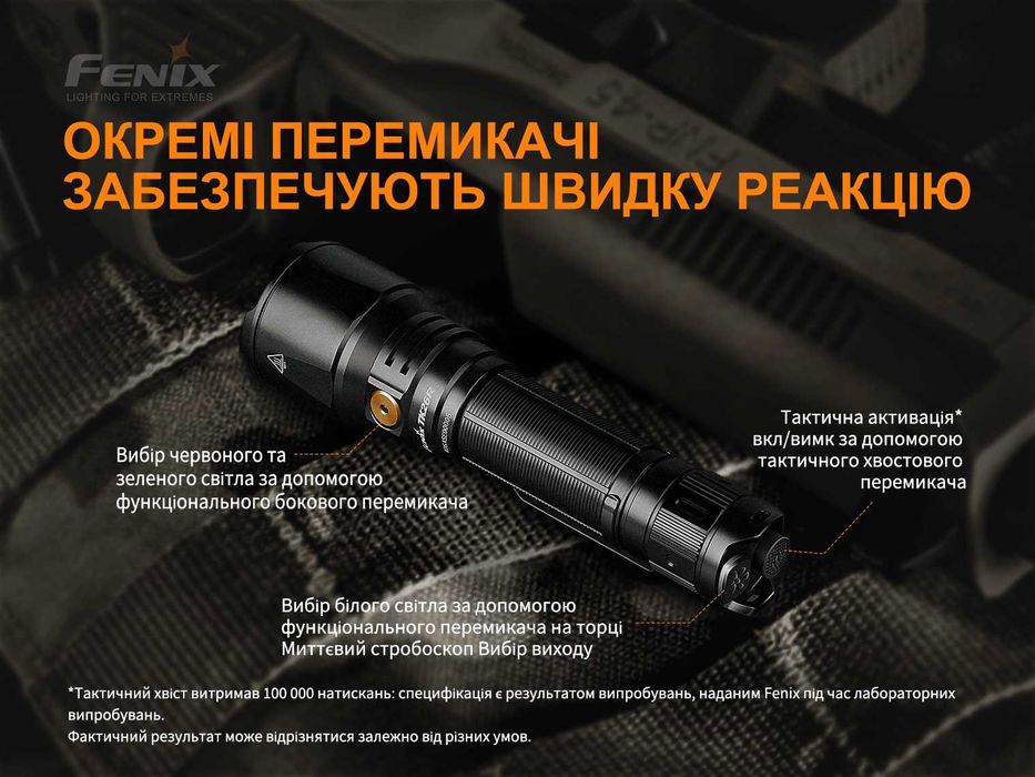 Fenix TK26R Ліхтар Тактичний (1500 Люмен 350 Метрів) ГАРАНТІЯ 5 РОКІВ!