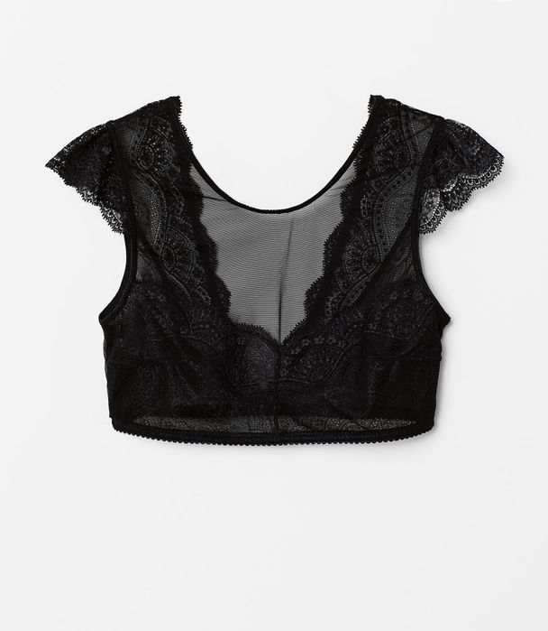 H&M koronkowy top bieliźniany, rozmiar S-M NOWY