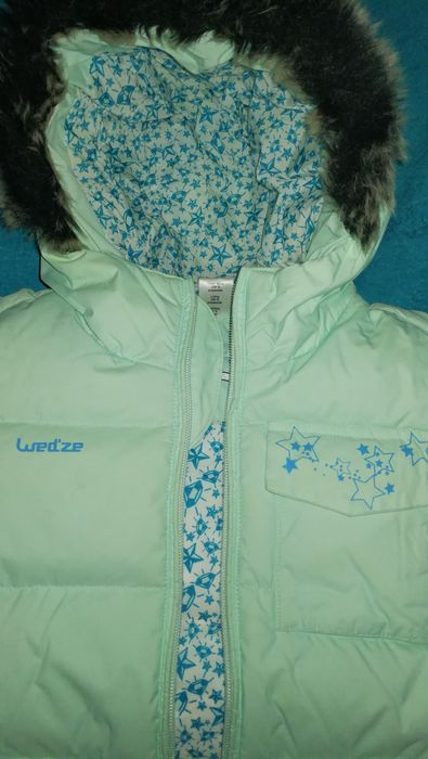EXCELENTE l Blusão NEVE/chuva acolchoado Menina 6 Anos