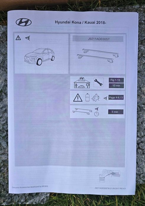 Belki dachowe Hyundai KONA Oryginał