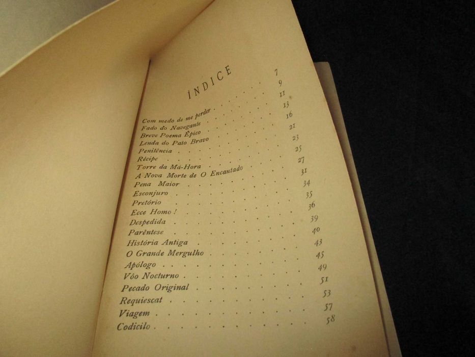 Livro Sete Luas António de Sousa Poemas