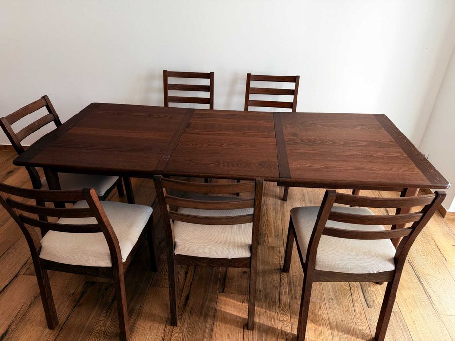 Mesa de Jantar 6-8 Lugares, 6 Cadeiras