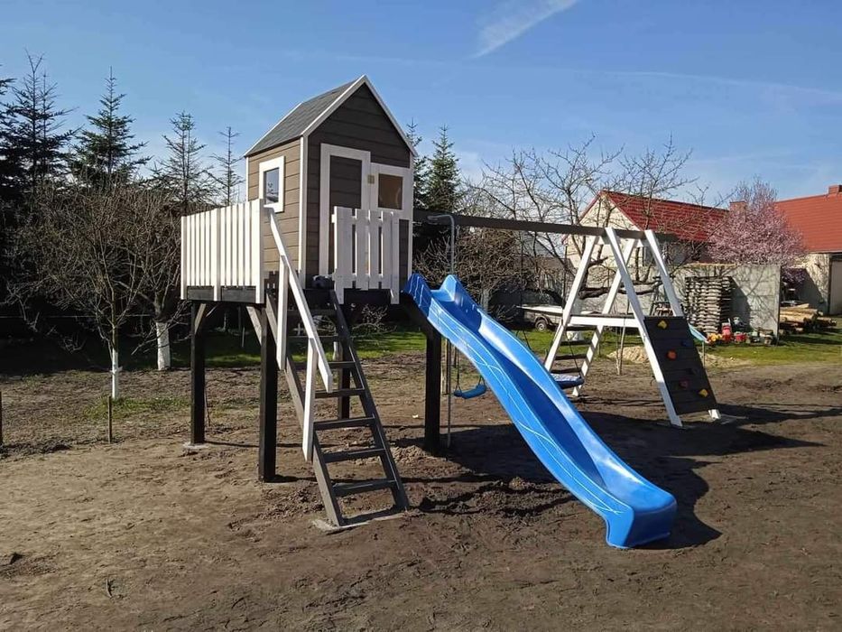 Drewniane place zabaw