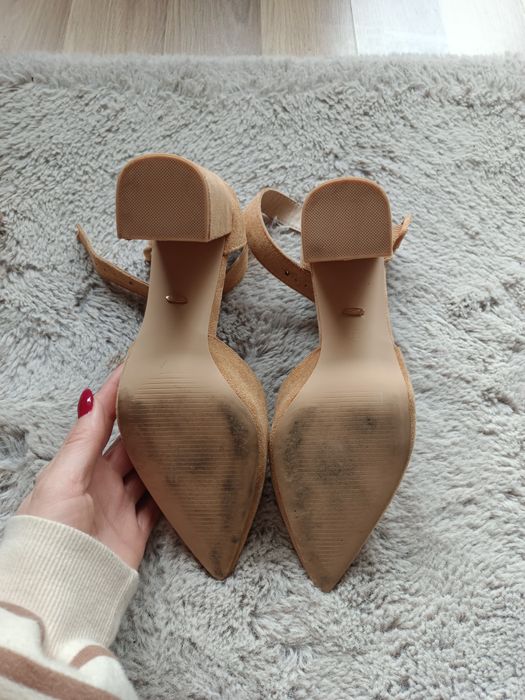 Karmelowe półbuty sandały DeeZee r.39 idealny stan