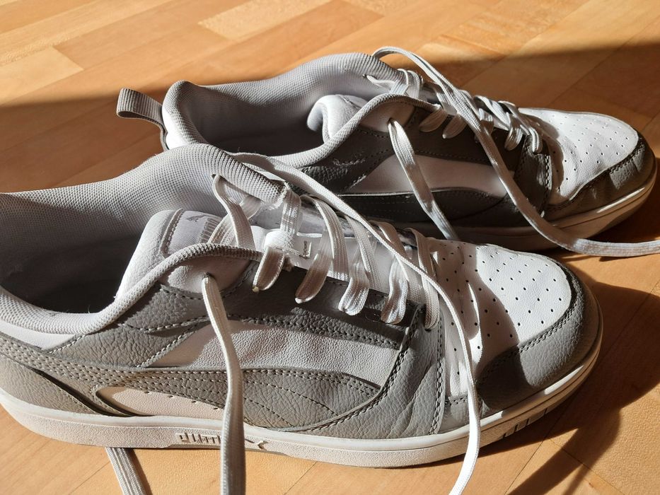 Buty PUMA REBOUND LOW biało-szare rozmiar 44