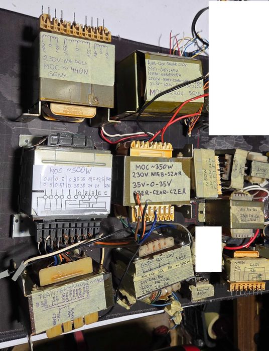 Transformator do wzmacniacza końcówki mocy audio DIY toroidalny trafo zasilacz symetryczny symetryczne EI