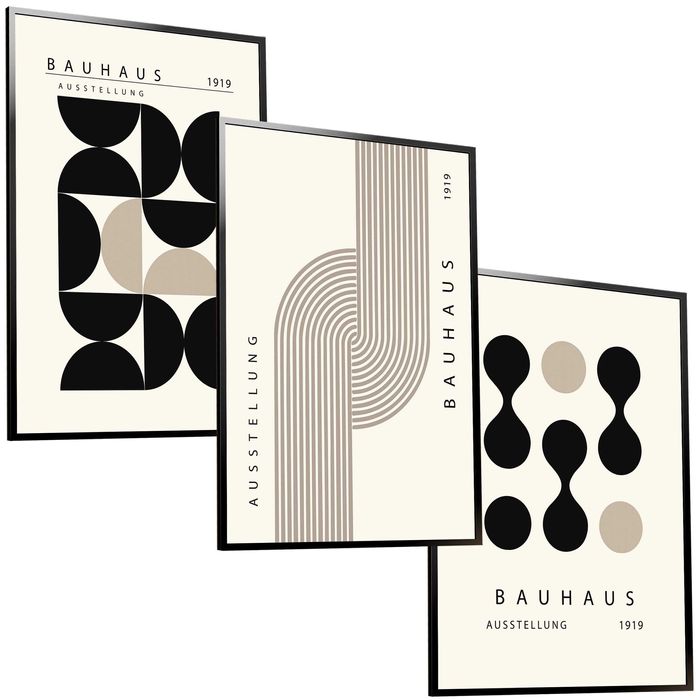 30x40 obrazy w ramie plakaty ramka ABSTRAKCJA SZTUKA BAUHAUS BOHO