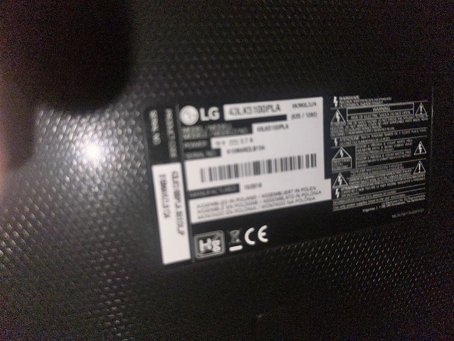 Tv Lg 43 super stan
