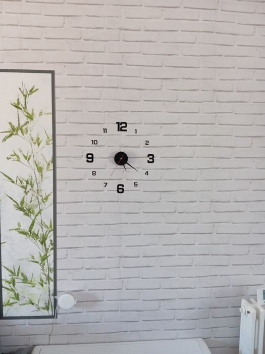 Годинник настінний 3D 40*40 см арабські римські цифри
