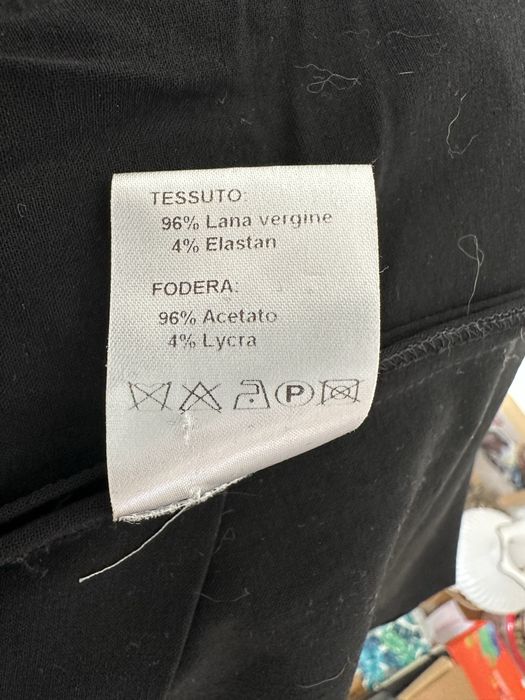 Czarna koszula Deni Cler 48 Virgin wool