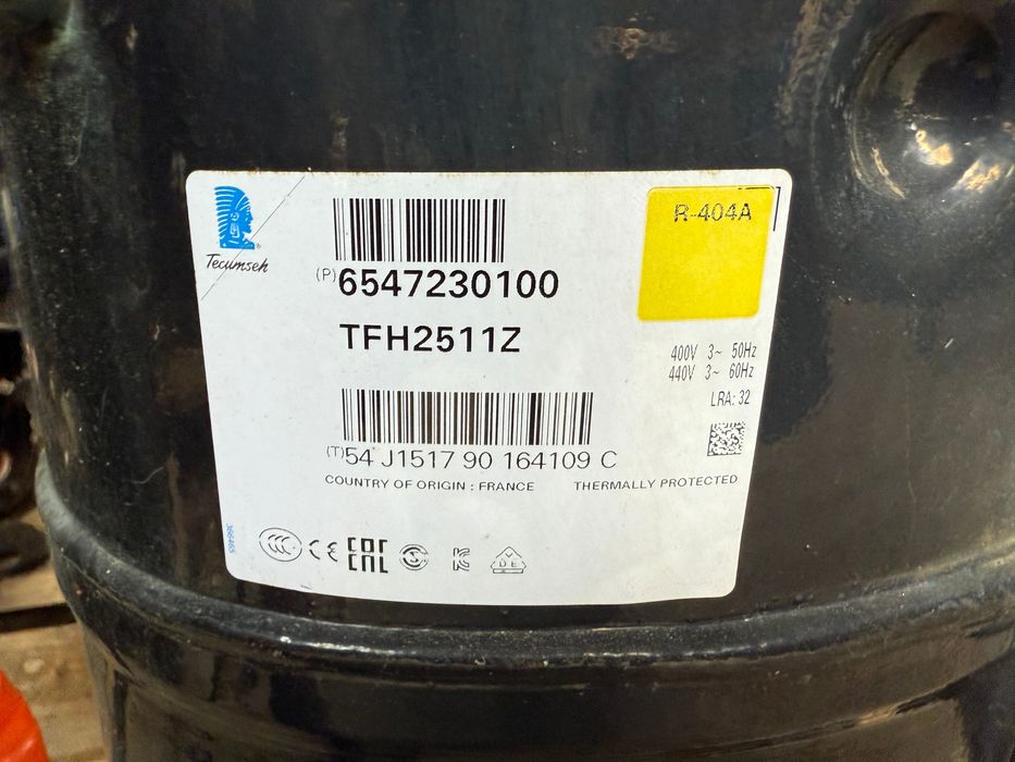 Sprężarka hermetyczna Lunite TFH2511 6kW( -10°C / +40°C)