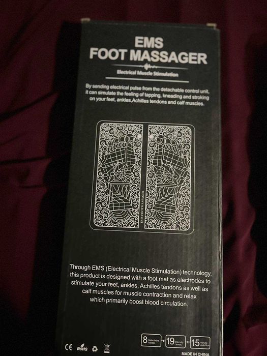 Масажний електричний килимок для ніг,Акупунктурний масажер ступні