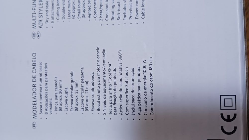 Modelador de cabelo de ar quente