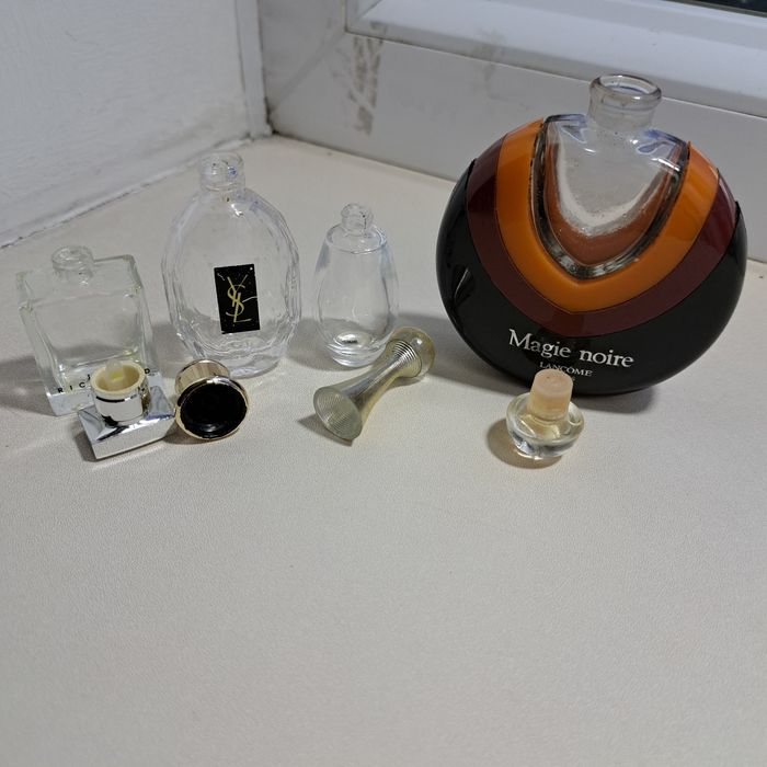 Пустые флаконы от духов сплеш раритет винтаж, Magie noir все оригиналы
